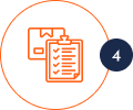 Icon representing a document checklist